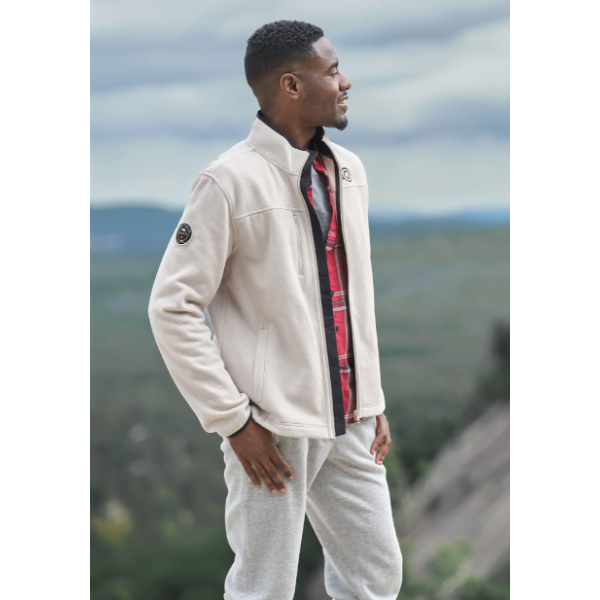 Mens Roots Westville Eco Microfleece Full Zip