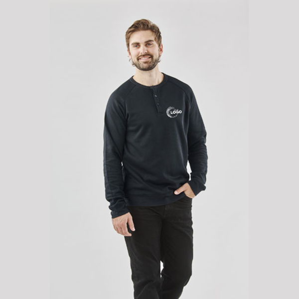 Mens Monashee Henley Sweatshirt