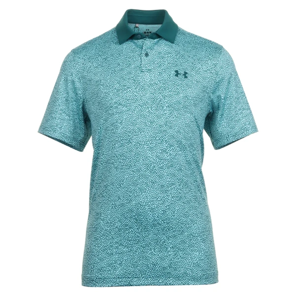 Mens UA Tee to Green Printed Polo