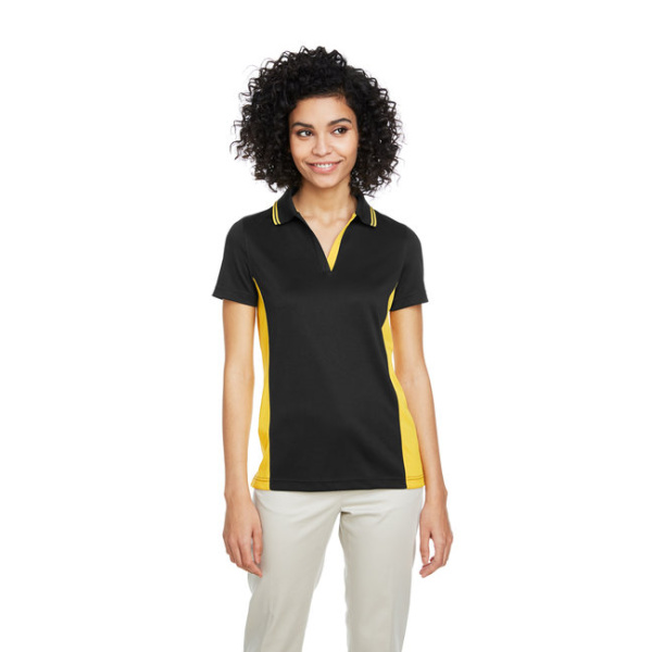 Ladies Harriton Flash Snag Protection Colorblock Polo