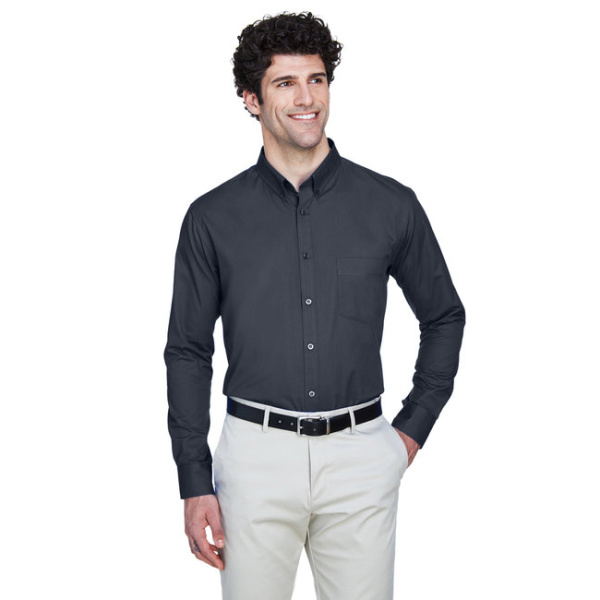 Mens Optimum Long Sleeve Button Up