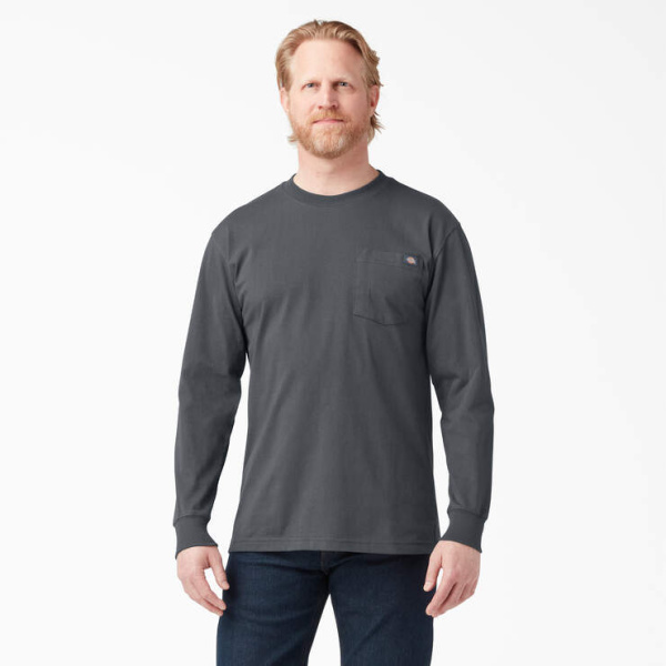 Mens Dickies Pocketed Long Sleeve Tee