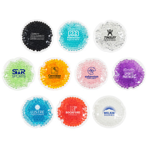 3.25" Mini Round Aqua Pearls Hot-Cold Pack