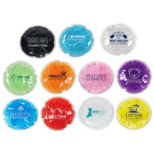 4.25" Round Aqua Pearls Hot-Cold Pack