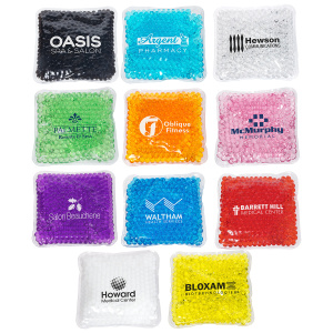 4.25x4.25" Square Aqua Pearls Hot-Cold Pack