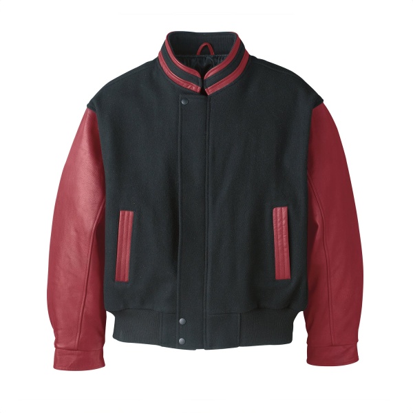 Mens Melton Leather Insulated Jacket