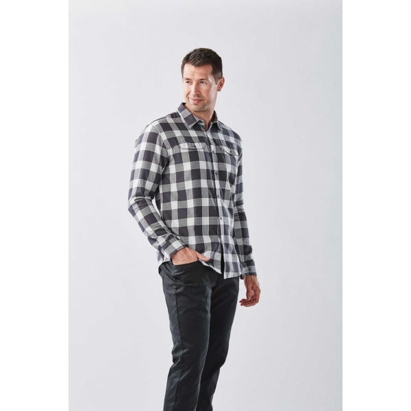 Mens Logan Snap Front Plaid Shirt