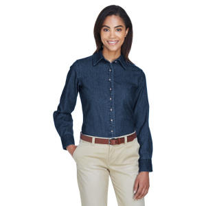 Ladies Long Sleeve Denim Shirt