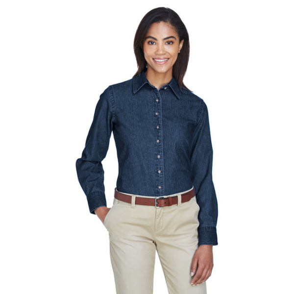 Ladies Long Sleeve Denim Shirt