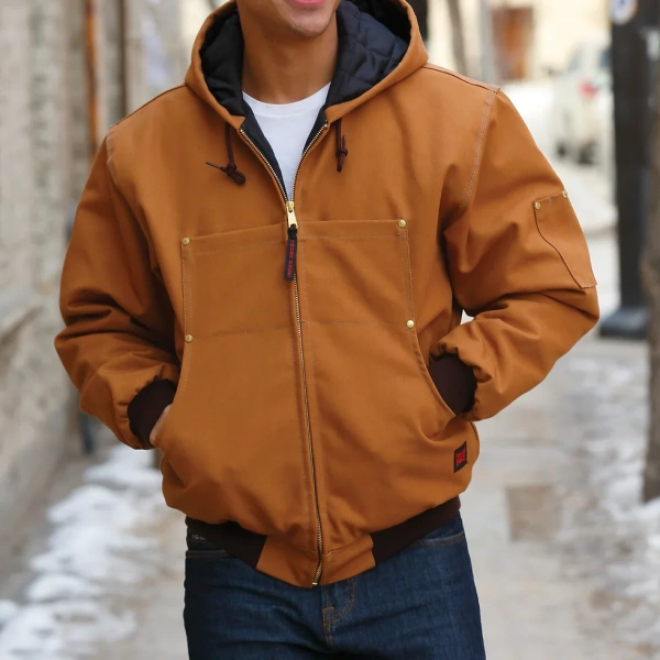 Mens Duck Classic Hooded BomberJacket