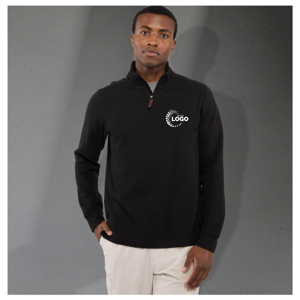 Mens Hudson Eco Knit Quarter Zip