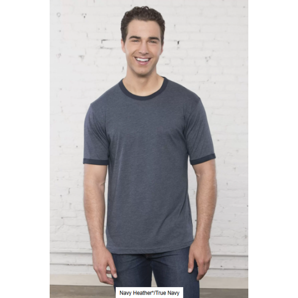 Adult Ring Spun Ringer Tee